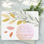 Modern Christmas Winter Snow Ornament on Pine Holiday Card<br><div class="desc">Design is composed of Christmas Winter Snow Ornament on Pine

Available here:
http://www.zazzle.com/store/selectpartysupplies</div>