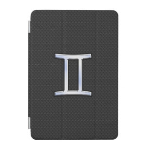 Modern Chrome Like Gemini Zodiac Symbol iPad Mini Cover