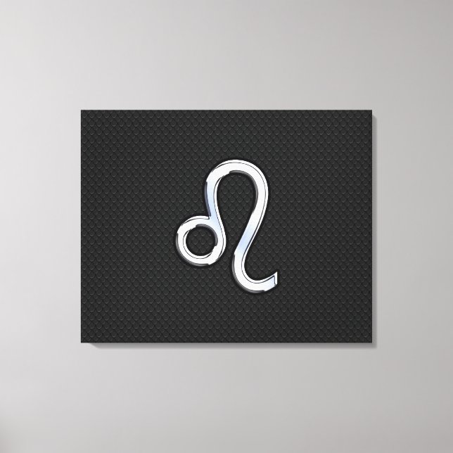 Modern Chrome Like Leo Sign on snake skin (Front)