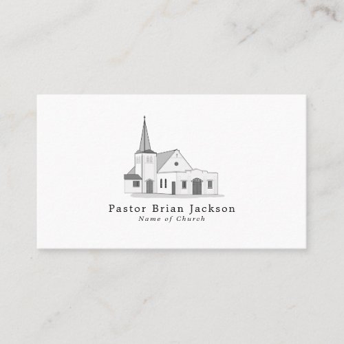 Modern Church Christianity Religious Business Card