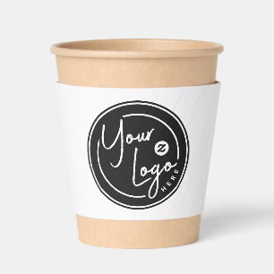 Modern Circle Logo Paper Cup Sleeve