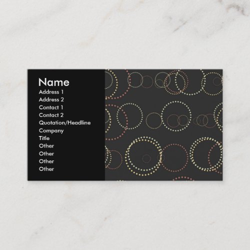 Modern Circles #2 Business Card