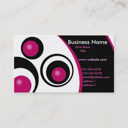 Customizable Modern Circles Business Card