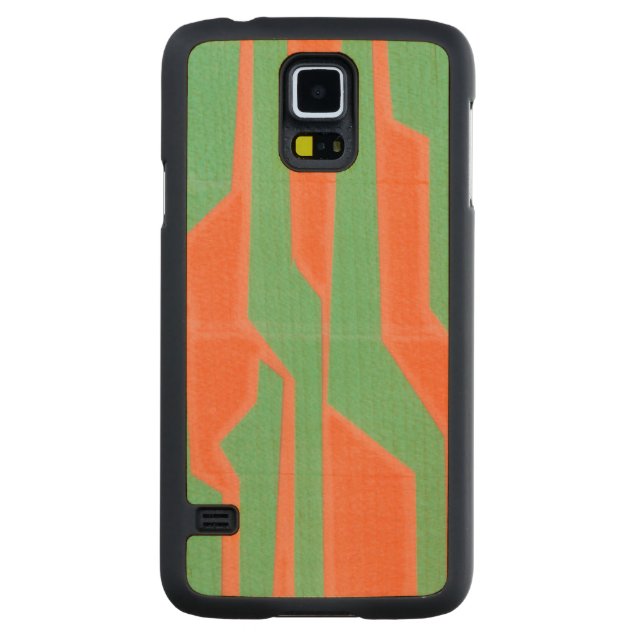 Modern Circuit I Carved Maple Galaxy S5 Slim Case (Back)