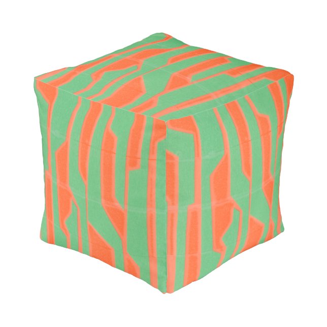 Modern Circuit I Pouf (Angled Front)