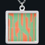 Modern Circuit I Silver Plated Necklace<br><div class="desc">Patterns</div>