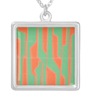 Modern Circuit I Silver Plated Necklace