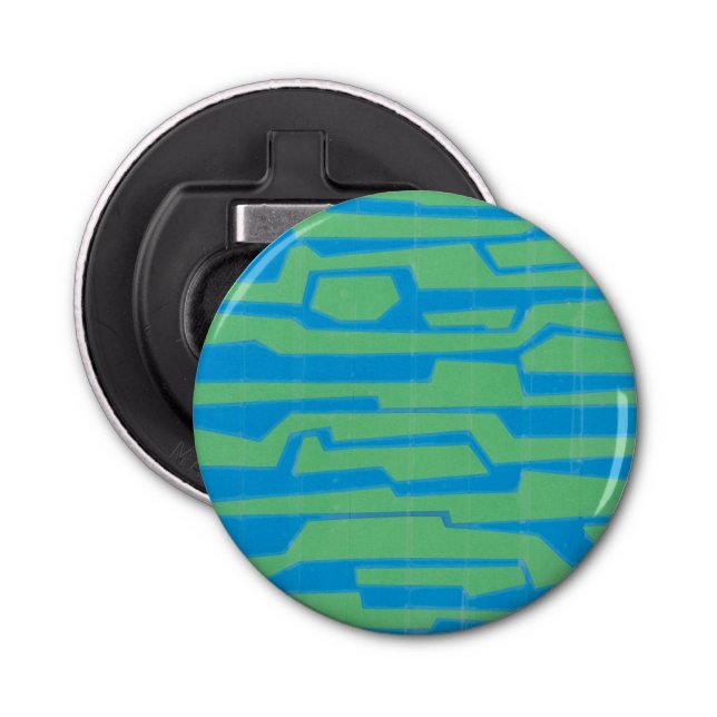 Modern Circuit V Bottle Opener (Front)
