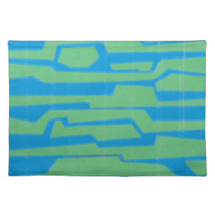 Modern Circuit V Cloth Placemat