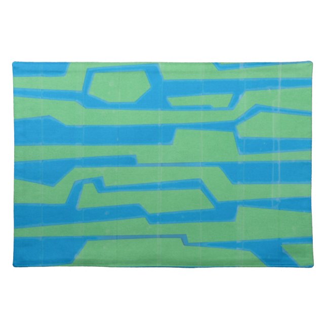 Modern Circuit V Cloth Placemat (Front)