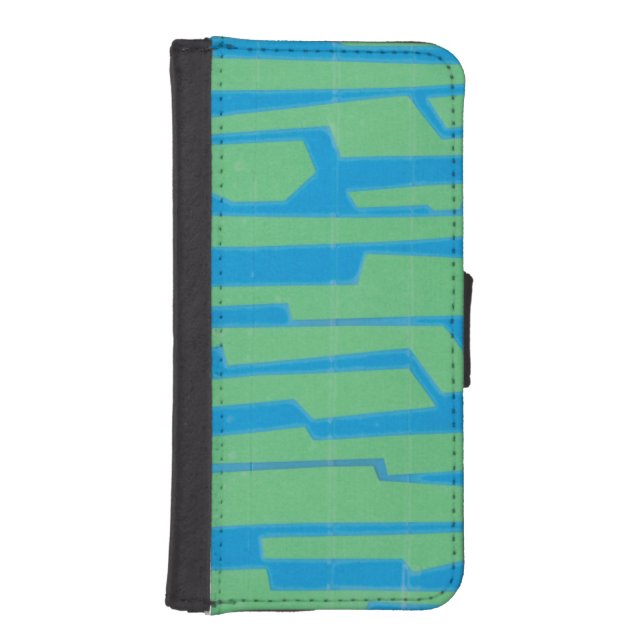 Modern Circuit V iPhone Wallet Case (Front)