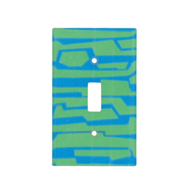 Modern Circuit V Light Switch Cover (Front)