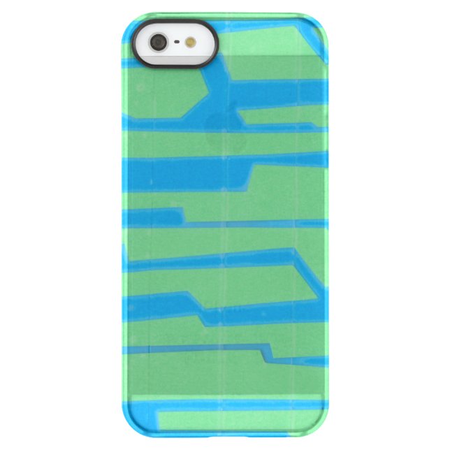 Modern Circuit V Uncommon iPhone Case (Back)