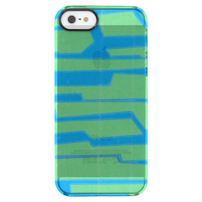Modern Circuit V Uncommon iPhone Case (Back)