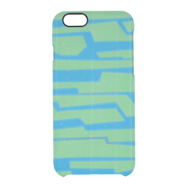 Modern Circuit V Uncommon iPhone Case (Back)