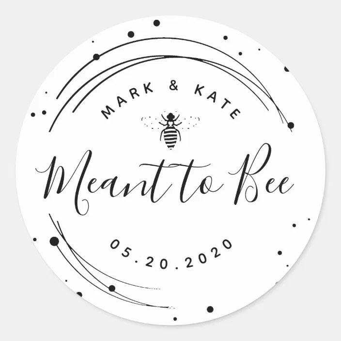 Wedding Favours Meant To Bee Round Personalized Bridal Shower ...