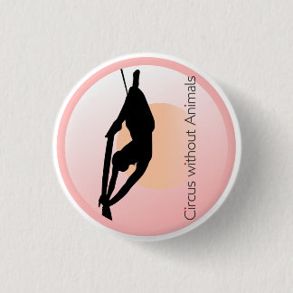 Modern Circus Acrobat Pinback Button