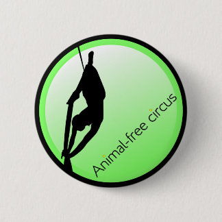 Modern Circus Acrobat Pinback Button