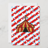 Modern Circus Carnival Baby Shower Invitation (Back)