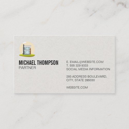 Modern City Building Logo Modern House Business Card