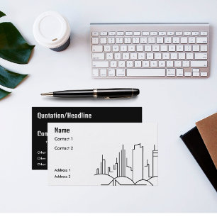 modern city business card