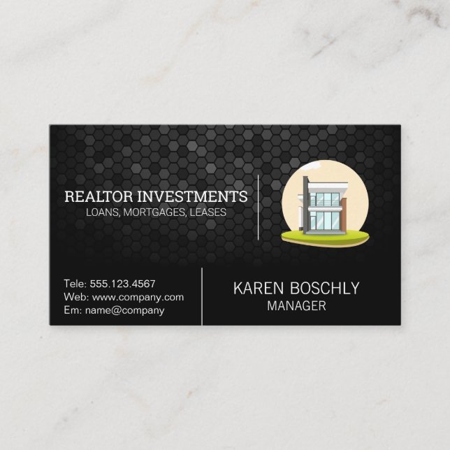 Modern City Modern House Business Card (Front)