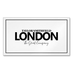 MODERN CITY NEW BUSINESS CARD MAGNET