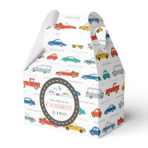 Modern City Transportation birthday Party  Favor Boxes