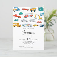 Modern City Transportation birthday Party