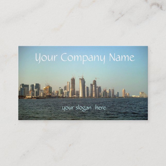 Modern Cityscape Business Card (Front)