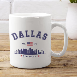 Modern Cityscape of Dallas Texas Coffee Mug
