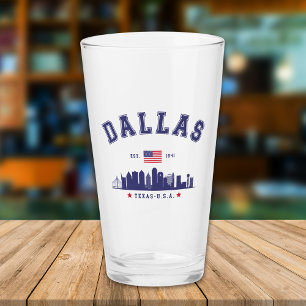 Modern Cityscape of Dallas Texas Glass