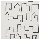 Modern Cityscape painted design Fabric