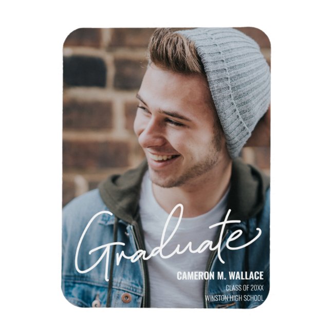 Modern Class of 2021 Graduate Announcement Magnet