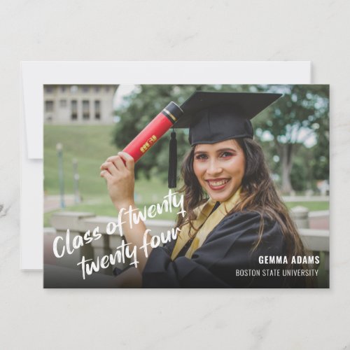 Modern Class of 2024 Graduation Announcement