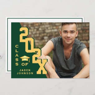 Modern Class of 2025 Grad PHOTO Graduation Party Invitation