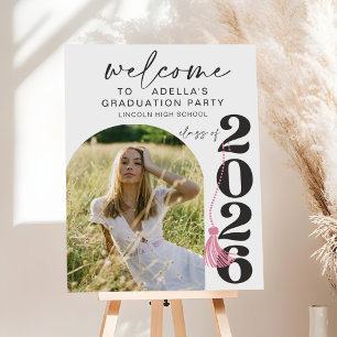 Modern Class of 2026 Arch Graduation Welcome Foam Board