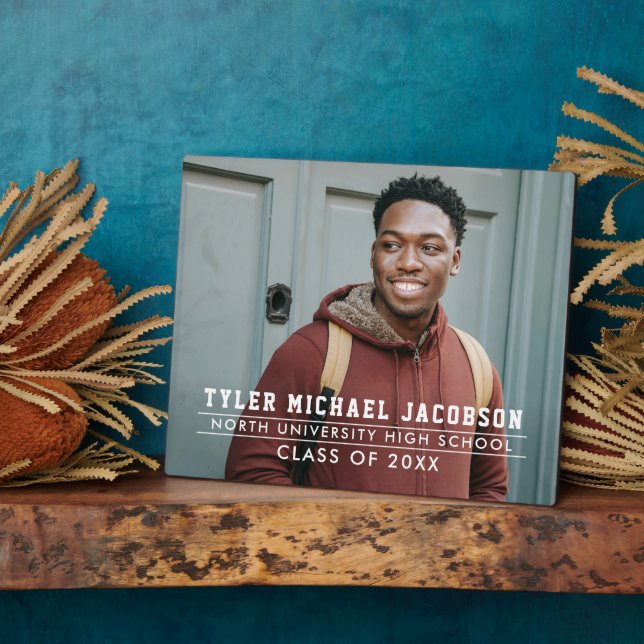 Modern Class of 2026 Custom Graduation plaque (Side)