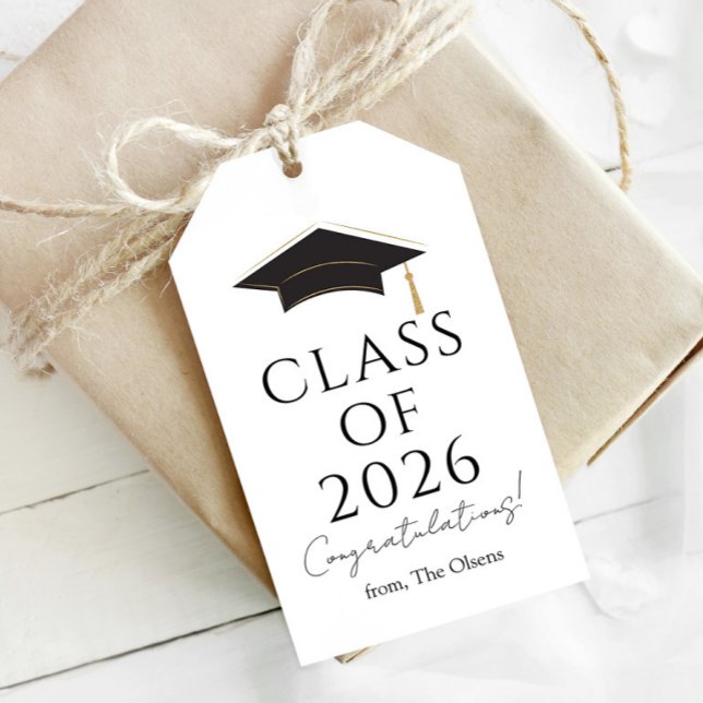 Modern Class of 2026 Gift Tag (Creator Uploaded)
