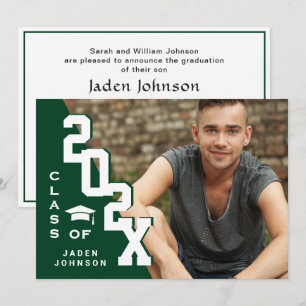 Modern Class of 2026 Grad PHOTO Graduation Party Invitation