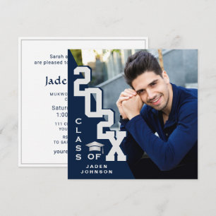 Modern Class of 2026 Grad PHOTO Graduation Party Invitation