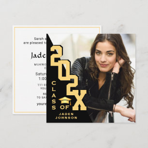 Modern Class of 2026 Grad PHOTO Graduation Party Invitation