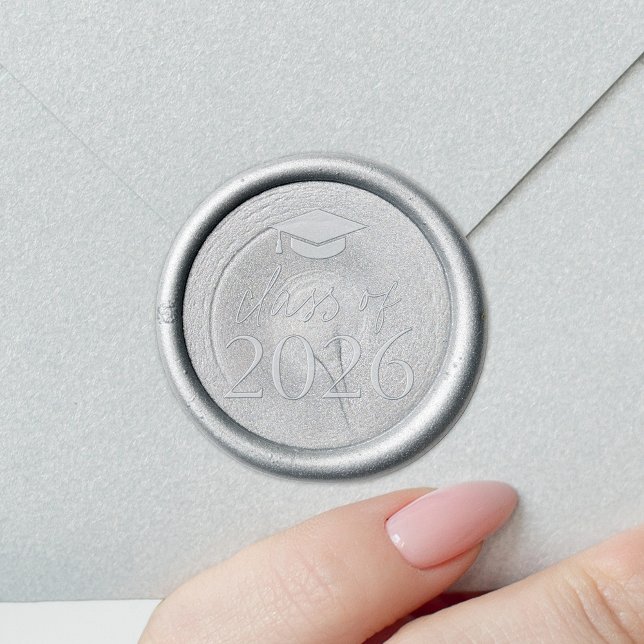 Modern Class of 2026 Graduation Cap Wax Seal Sticker (Creator Uploaded)