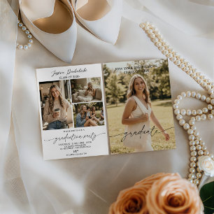 Modern Class of 2026 Photo Graduation Invite