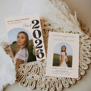 Modern Class of 2026 Photo Graduation Party Invitation