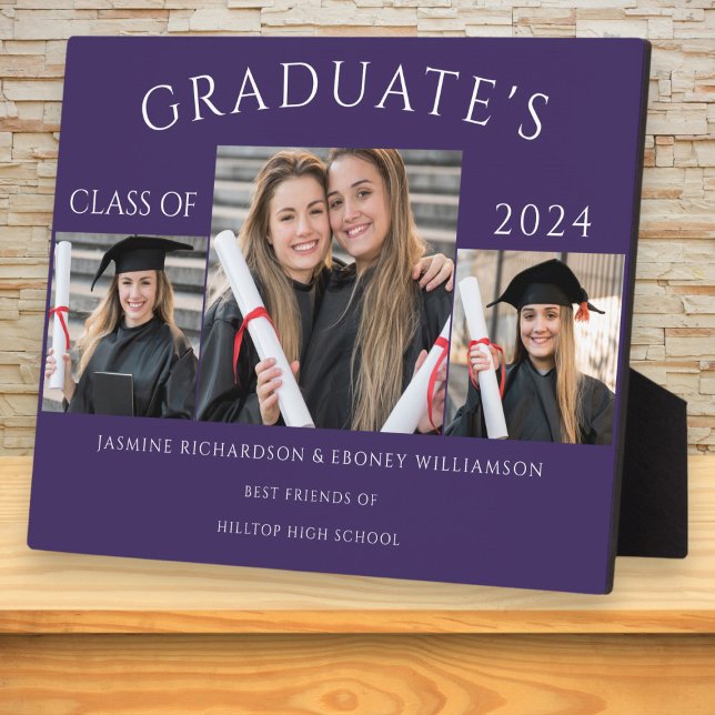  modern class of photo collage purple  plaque (Creator Uploaded)