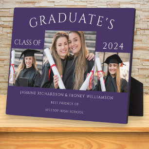 modern class of photo collage purple plaque