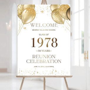 Modern Class Reunion Welcome Sign, Any class any Foam Board