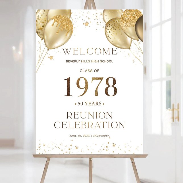 Modern Class Reunion Welcome Sign, Any class any Foam Board (Creator Uploaded)