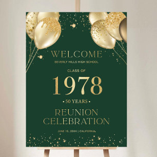 Modern Class Reunion Welcome Sign, Any class any Foam Board